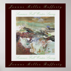 Summer Herbst Winter Spring Poster