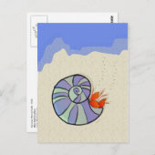 Summer Hermit Crab Postcard Postkarte (Vorne/Hinten)