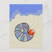 Summer Hermit Crab Postcard Postkarte (Vorderseite)