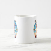 Summer Highland Cow Kaffeetasse (Mittel)