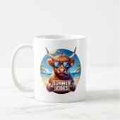 Summer Highland Cow Kaffeetasse (Links)