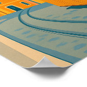 Summer Holiday Destination Portugal  Poster (Ecke)