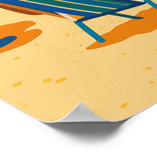 Summer Holiday Destination Poster (Ecke)