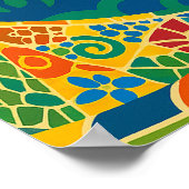 Summer Holiday Destination Spain  Poster (Ecke)