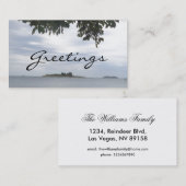 Summer Holiday Mediterranean Sea Foto Visitenkarte (Vorne/Hinten)