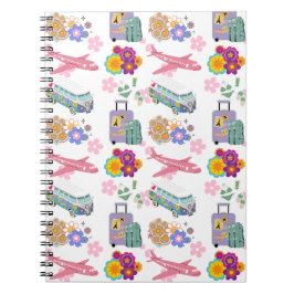 Summer Holiday Reisen Design Spiral Editor Notizblock