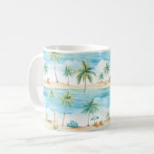 Summer Holidays Beach Palm Trees - Kaffeetasse (Vorderseite Links)