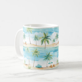Summer Holidays Beach Palm Trees - Kaffeetasse