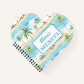 Summer Holidays Beach Palm Trees - maßgeschneidert Notizblock (Vorderseite)