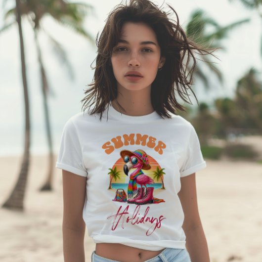 Summer Holidays Flamingo T-Shirt