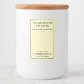 Summer Honey 2x3" Aster und Bienenstockschieber Lebensmitteletikett (Vorderseite)