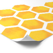 Summer Honey Bee Baby Dusche Willkommen Poster (Ecke)