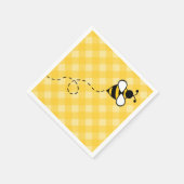 Summer Honey Bee Party Picnic Napkins Serviette (Ecke)