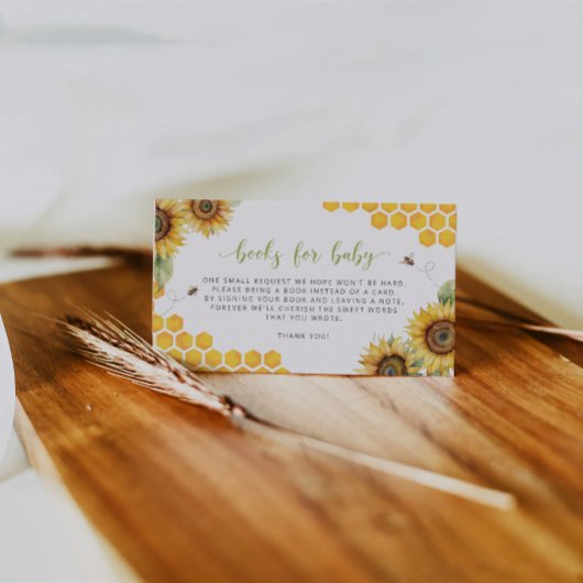 Summer Honeycomm Sonnenblumen Bücher für Baby Begleitkarte