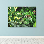 Summer Hosta Garden Leinwanddruck (Insitu (Holzboden))