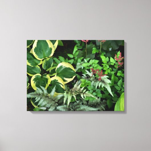 Summer Hosta Garden Leinwanddruck (Vorderseite)