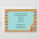 Summer Hot Dog Geburtstagsparty Einladung (Rückseite)