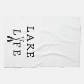 Summer House of Lake Life Fun Geschirrtuch (Horizontal)