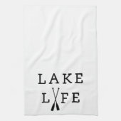 Summer House of Lake Life Fun Geschirrtuch (Vertikal)