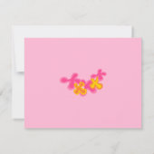 Summer Hula Ukulele Einladung (Rückseite)