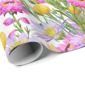 Summer Hütte Garden White Geschenkpapier (Rolleneckpunkt)