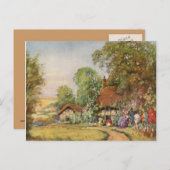 Summer Hütte Postcard Postkarte (Vorne/Hinten)