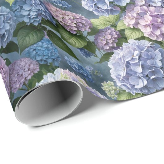 Summer Hydrangea Garden Geschenkpapier (Rolleneckpunkt)