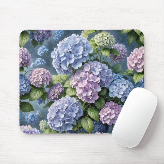 Summer Hydrangea Garden Mousepad (Mit Mouse)