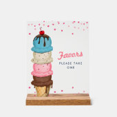 Summer Ice Cream Lieblings-Brautparty Acrylschild (Vorderseite)