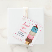 Summer Ice Cream Modernes Brautparty Vielen Dank Geschenkanhänger (Beispiel)