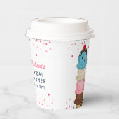 Summer Ice Cream Modernes Brautparty Vielen Dank Pappbecher (Rechts)