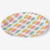 Summer Ice Cream Sticks Pappteller (Schrägansicht)