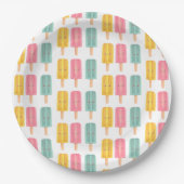 Summer Ice Cream Sticks Pappteller (Vorderseite)