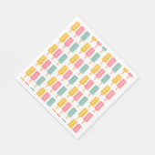 Summer Ice Cream Sticks Serviette (Ecke)