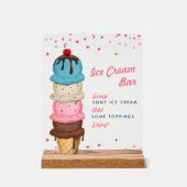 Summer Ice Creme Bar Acrylschild (Vorderseite)