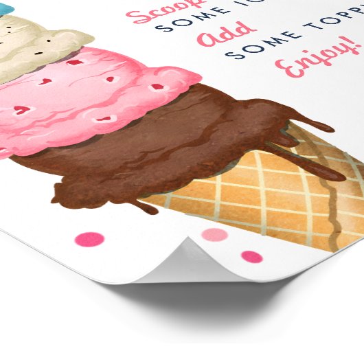 Summer Ice Creme Bar Poster (Ecke)