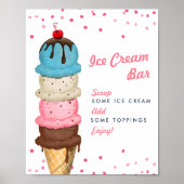 Summer Ice Creme Bar Poster (Vorne)