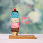 Summer Ice Creme Cards & Gifts Brautparty Acrylschild (Neutral)