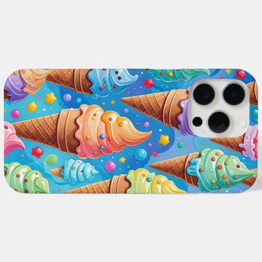 Summer Ice Creme Cone Collection Case-Mate iPhone Hülle (Rückseite (Horizontal))