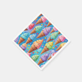 Summer Ice Creme Cone Collection Serviette (Ecke)
