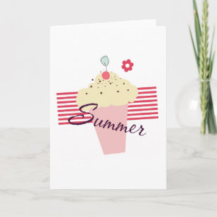 Summer Ice Creme Cone Karte