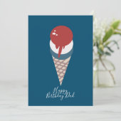 Summer Ice Creme Geburtstag Patrotic Juli (Stehend Vorderseite)