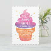 Summer Ice Creme Geburtstagsparty Einladung (Stehend Vorderseite)