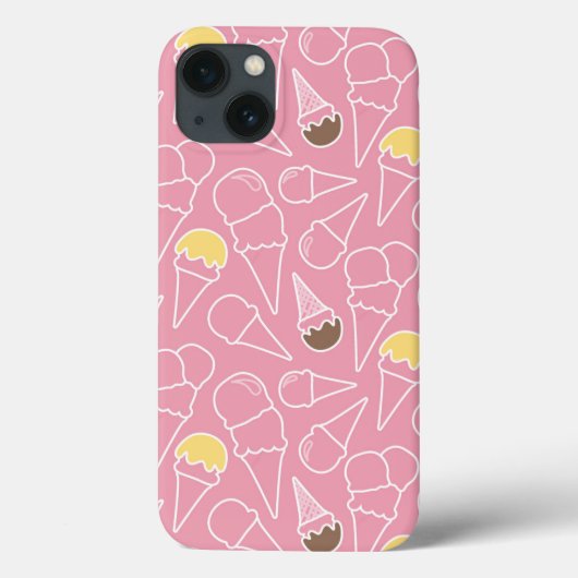 Summer Ice Creme Muster Case-Mate iPhone Hülle (Rückseite)