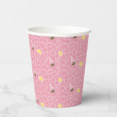 Summer Ice Creme Muster Pappbecher (Rechts)