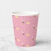 Summer Ice Creme Muster Pappbecher (Vorderseite)