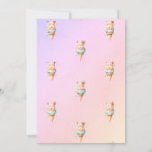 Summer Ice Creme Oh Baby Shooter Einladung (Rückseite)