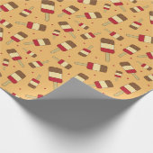 Summer Ice Lolly Positive Food Pattern Geschenkpapier (Ecke)