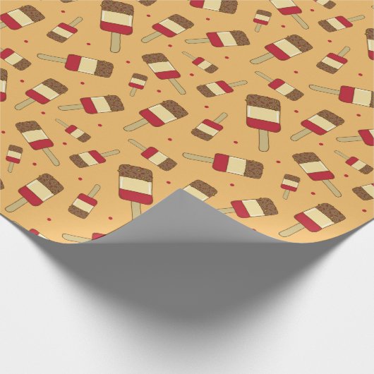 Summer Ice Lolly Positive Food Pattern Geschenkpapier (Ecke)