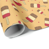 Summer Ice Lolly Positive Food Pattern Geschenkpapier (Rolleneckpunkt)